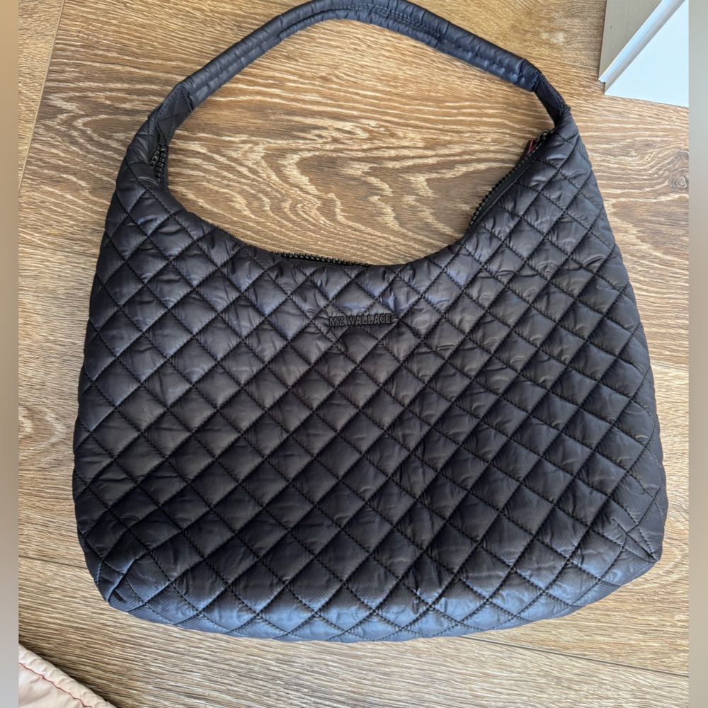 MZ Wallace Black Quilted Shoulder Bag